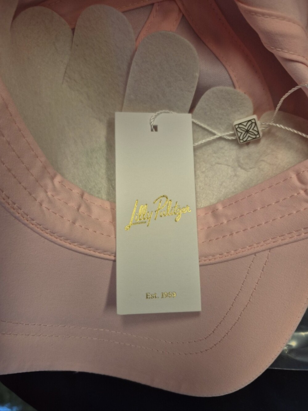 Lilly Pulitzer Shell Pink Logo Run Around Hat - Picture 5 of 5